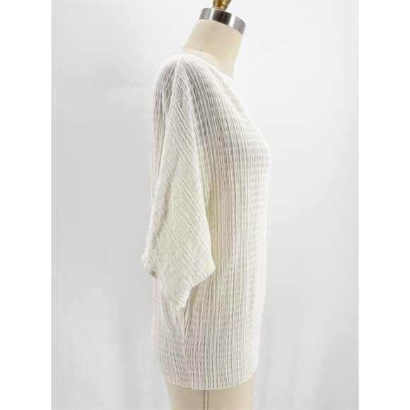 Wolford white lace stretchy top shirt sz L - Picture 2 of 6